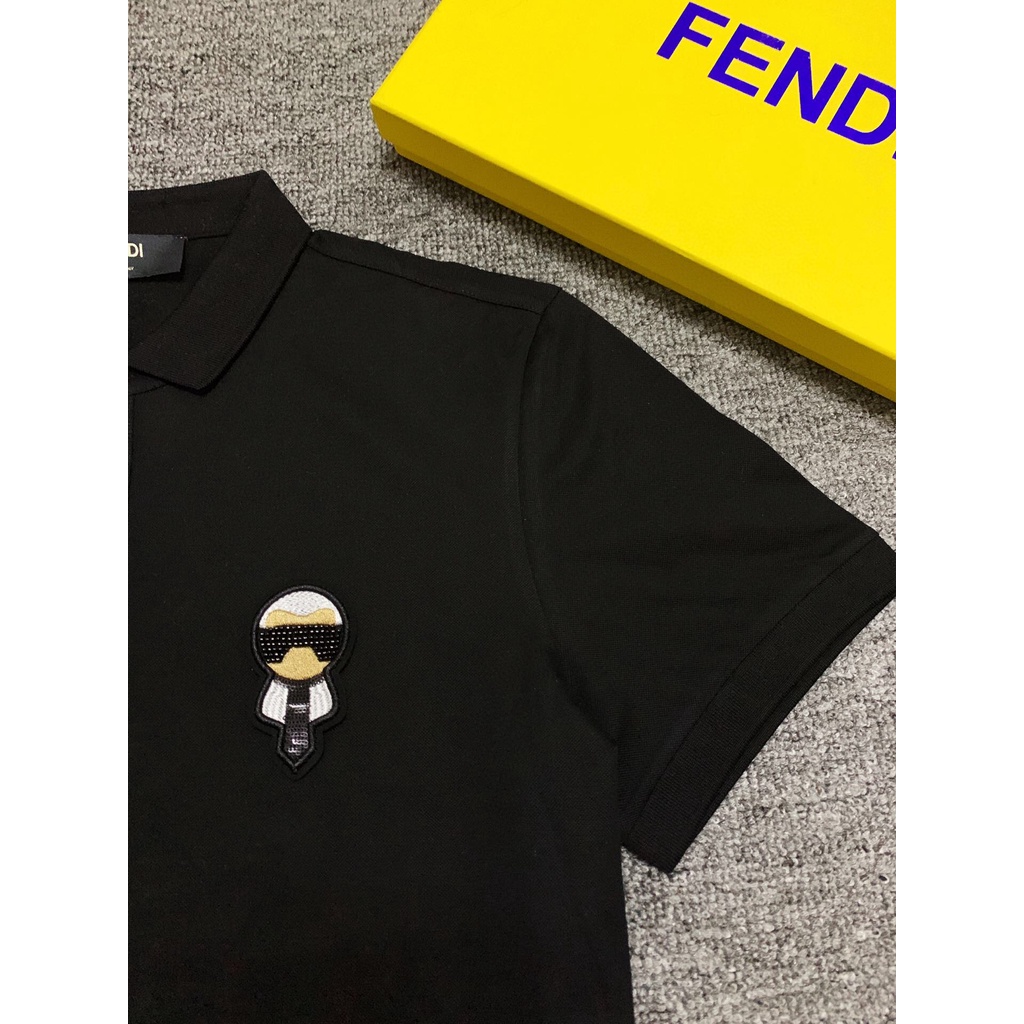 Áo Sơ Mi Cotton Nửa Tay Fend1 Với Hình Ảnh Raphael Polo