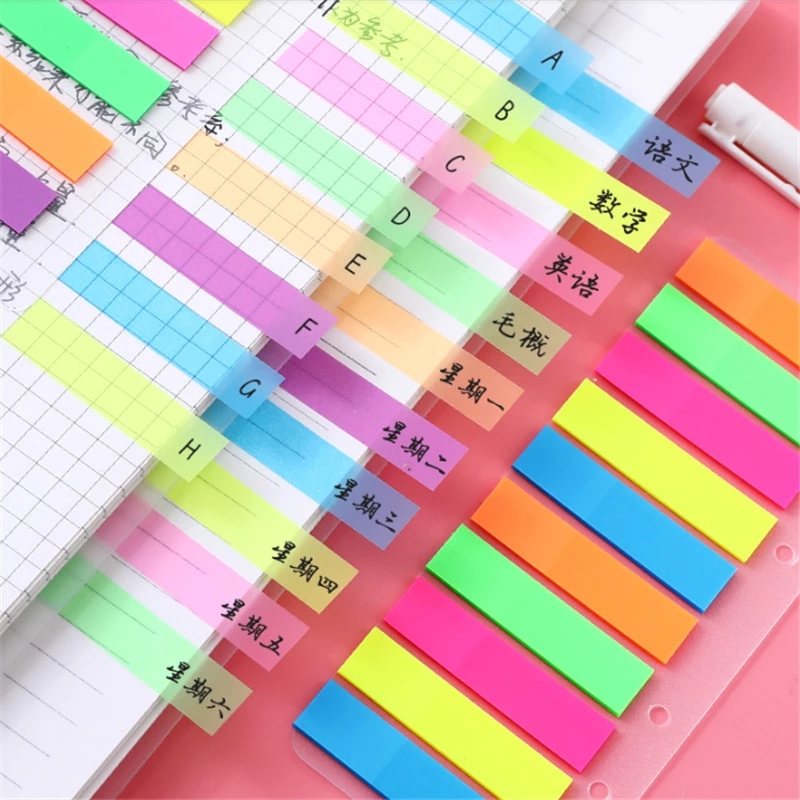Bộ Giấy Ghi Chú Màu Huỳnh Quang Chất Lượng Cao