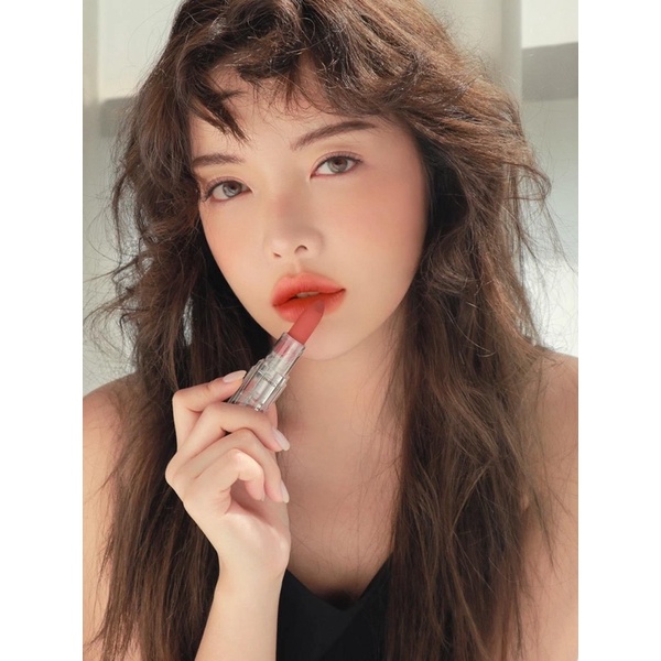 Son 3CE Focus On Me cam Hồng san hô vỏ trong suốt