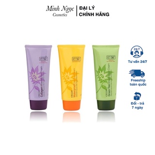 Kem chống nắng trang điểm cellio spf 50pa+ 70g hàn quốc