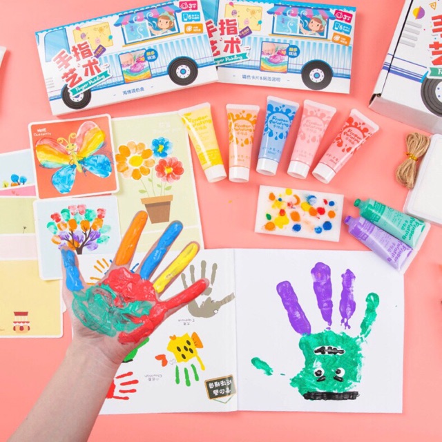 Màu vẽ Finger Painting vẽ với ngón tay cho bé