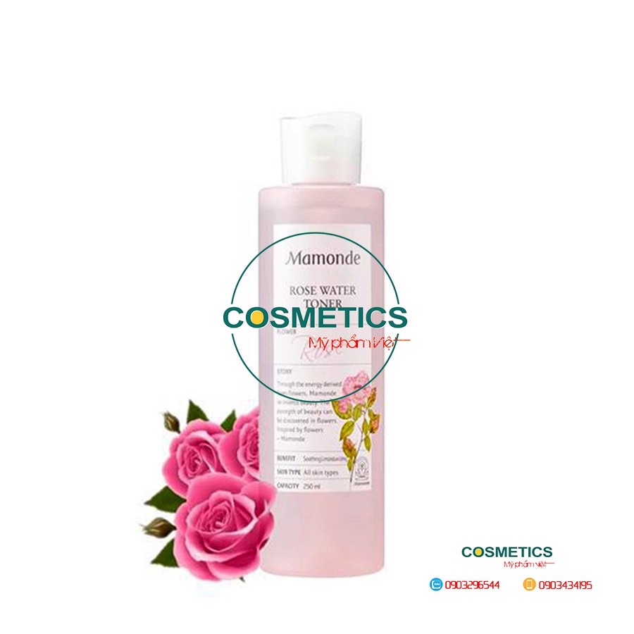 Nước hoa hồng cung cấp độ ẩm cho da mặt Mamonde Rose Water Toner 250ml | BigBuy360 - bigbuy360.vn