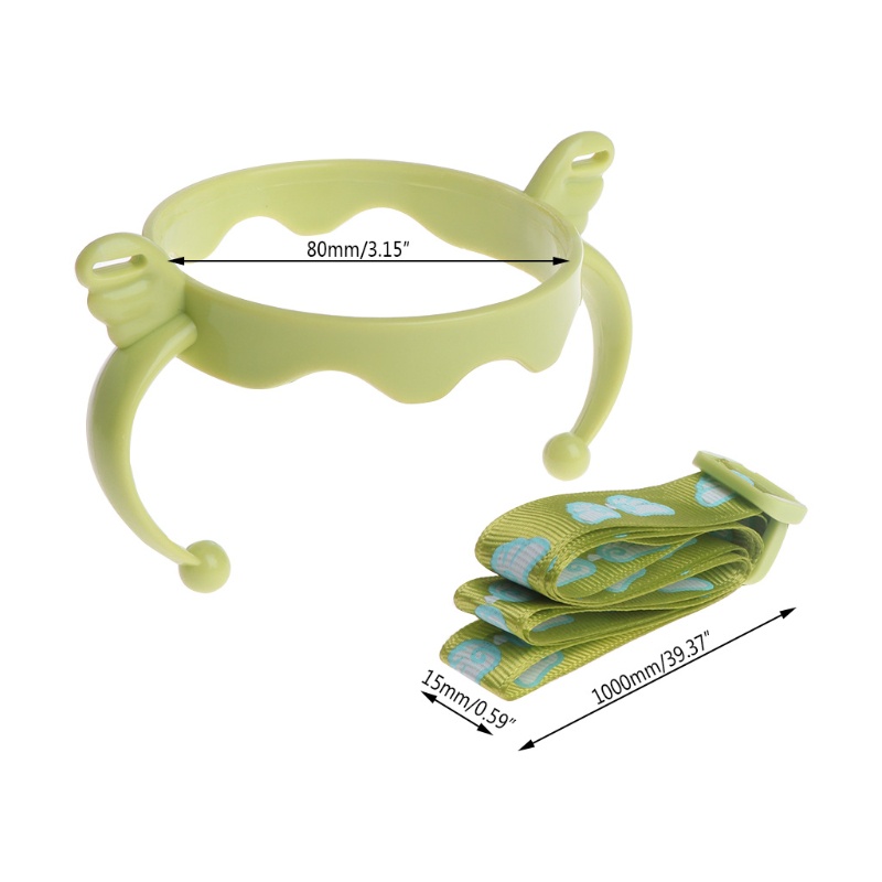 COMOTOMO Set 2 giá đỡ bình sữa em bé bằng nhựa chống thất lạc tiện dụng