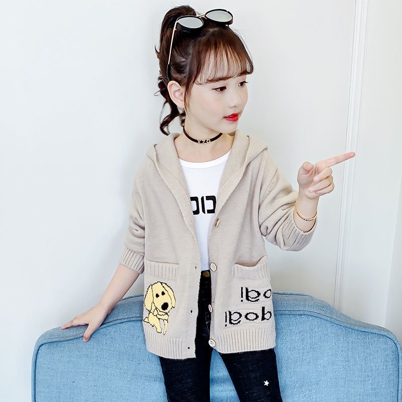 Áo khoác len cao cấp bé gái
