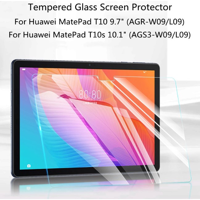 Kính cường lực Huawei Matepad T10 / T10S | Độ cứng 9H, dày 0.3 mm | Tặng kèm bút