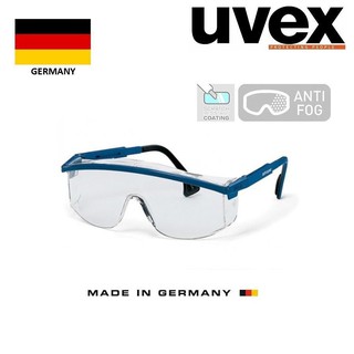 Kính bảo hộ cao cấp Uvex 9168-265 - màu trắng, gọng xanh - Made in Germany ( BHLD 365 )