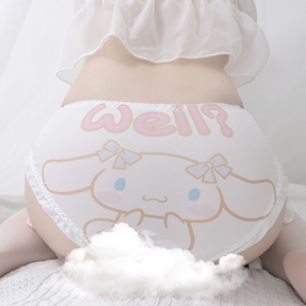 Quần Lót Tam Giác In Họa Tiết Hoạt Hình Dễ Thương Phong Cách Lolita Cho Nữ
