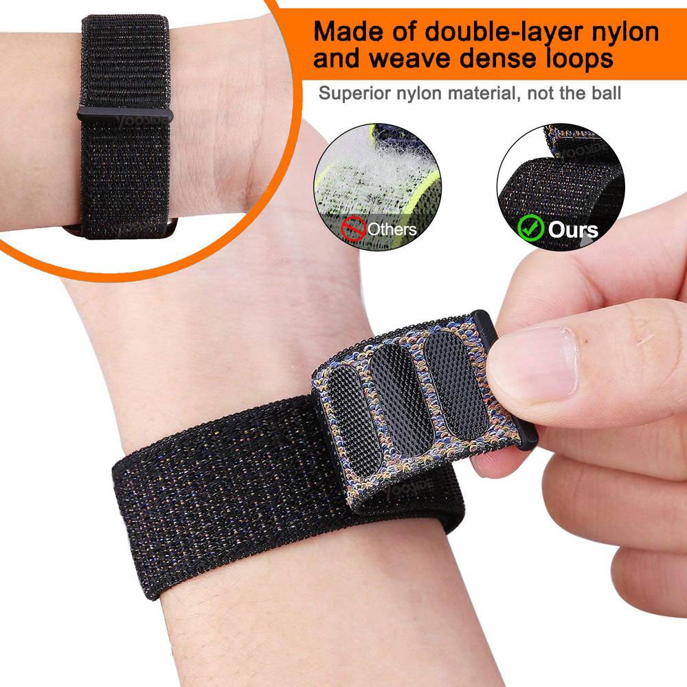Dây Đeo Sợi Nylon Cho Đồng Hồ Thông Minh Garmin Fenix 6x 5x Plus 3