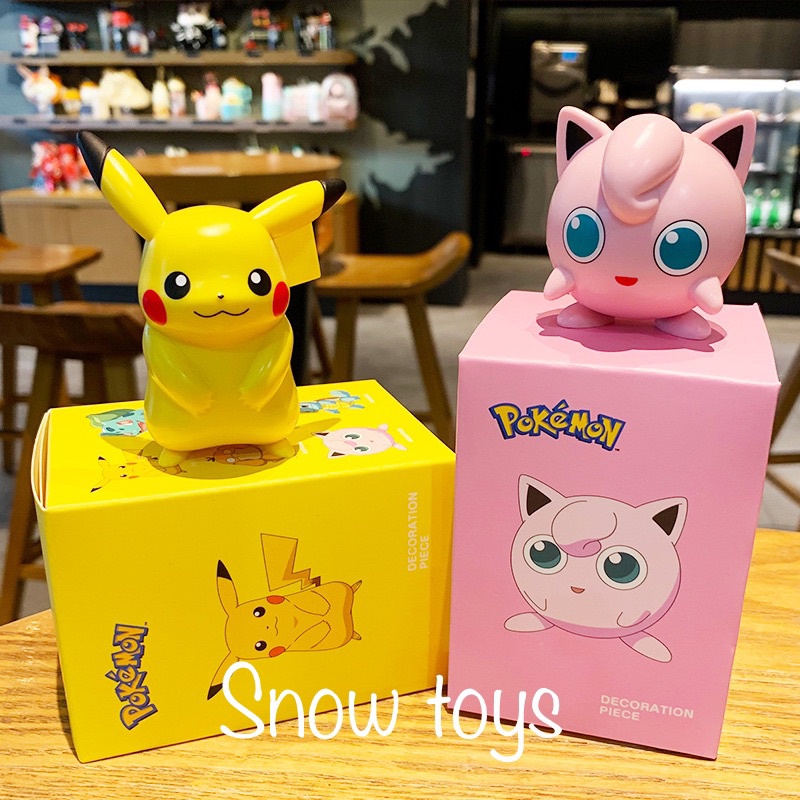 Mô Hình Pikachu, Phim Hoạt Hình Pokemon, Thích Hợp Trang Trí, Decor, Bộ Sưu Tập, Làm Quà Tặng - Full Box