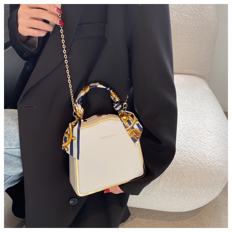 Túi Đeo Chéo Da PU Hình Vuông Phong Cách Hàn Quốc 2022 Thời Trang Cho Nữ