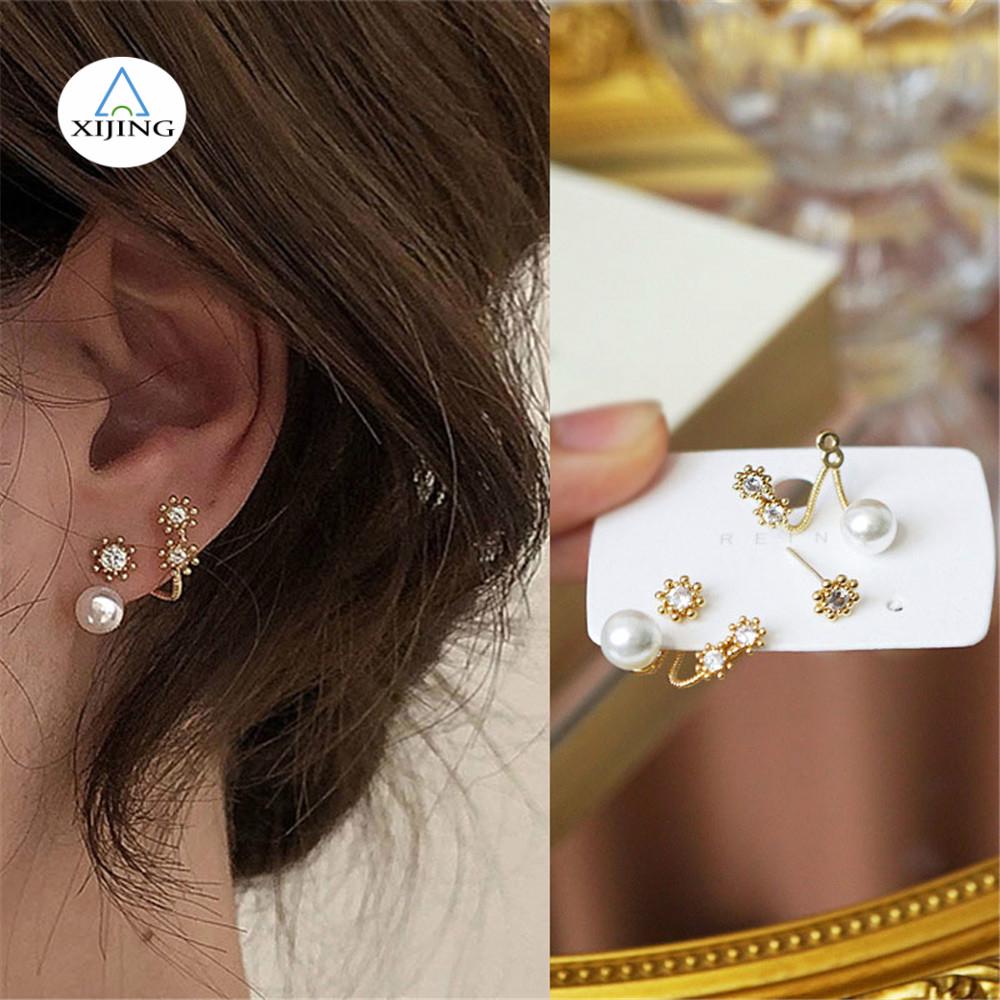 Bông Tai Đính Ngọc Trai Xinh Xắn Dành Cho Nữ