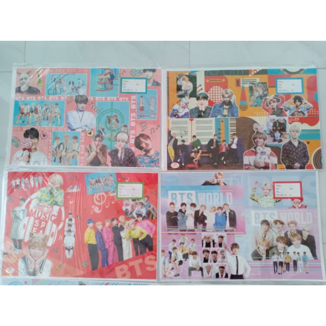 Bọc vở BTS(10tờ/15k)
