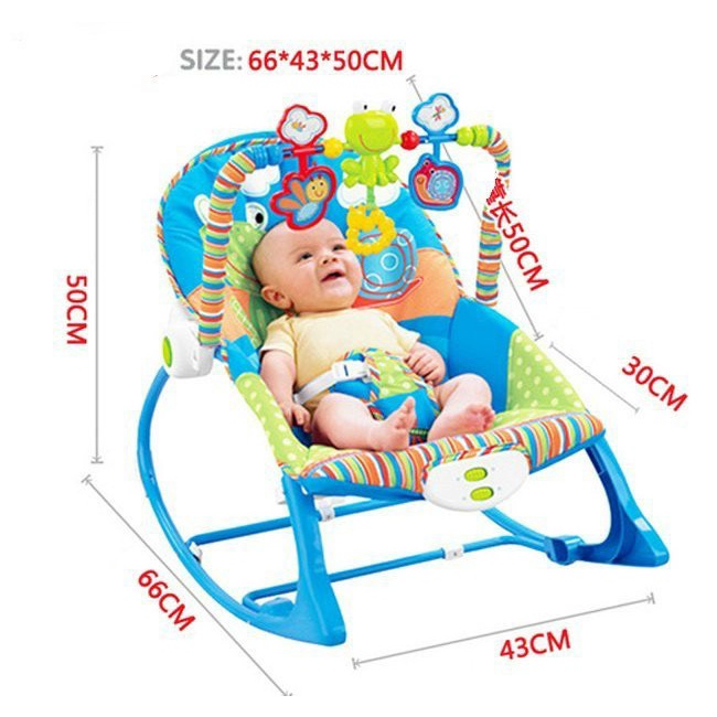Ghế rung tự động bập bênh phát nhạc Rocker cao cấp cho bé yêu