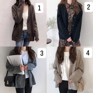 Áo cardigan len basic