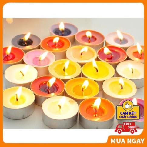 (Hàng Chuẩn) Nến thơm phòng tealight cháy 4h, Nến tealight 4h VỈ 10 VIÊN LOẠI 1 - Hàng Việt nam chất lượng cao