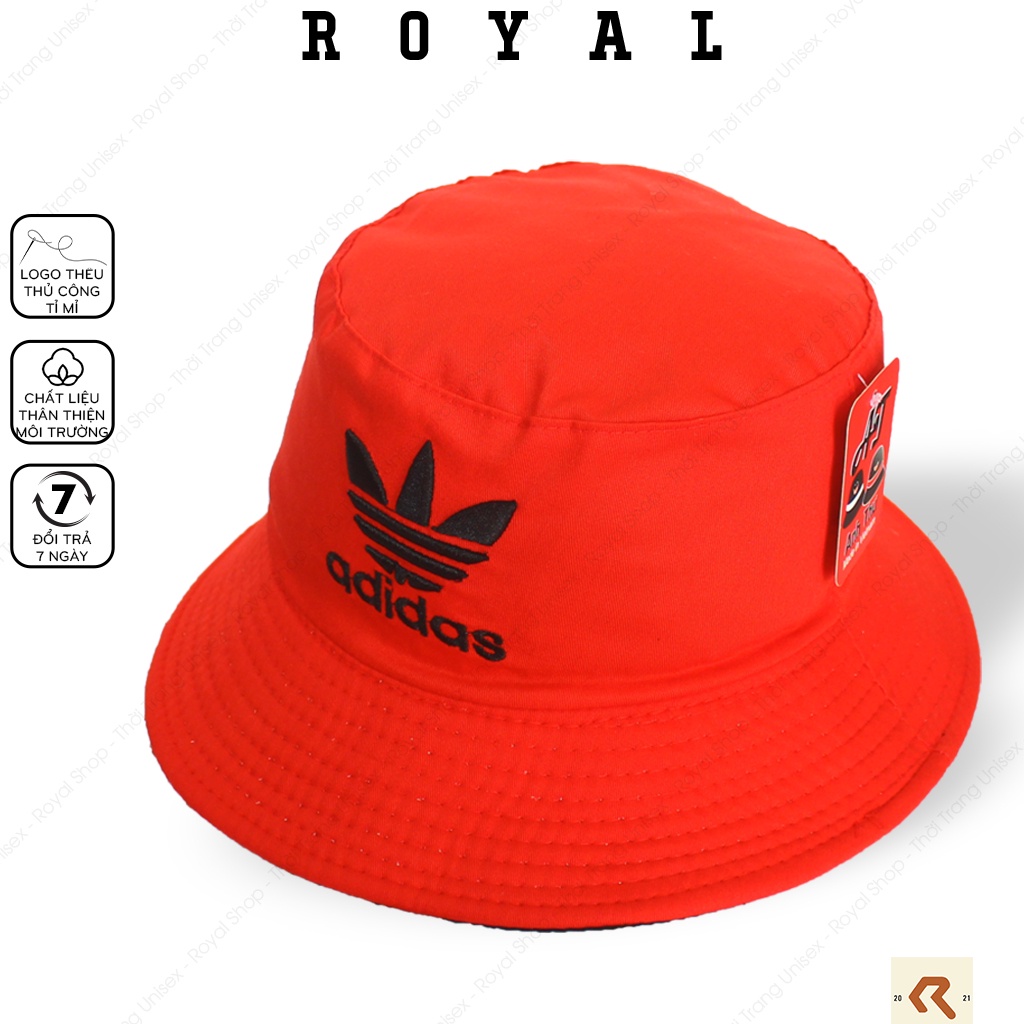Mũ Bucket Nón Bucket Tai Bèo Nam Nữ 2 mặt Vải Kaki adidas Unisex - Royal Caps