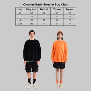 Áo Sweater Basic Trơn Các Màu