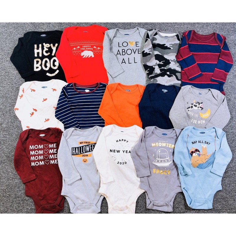 [Chọn mẫu mua lẻ] Bodysuit Old Navy dư xịn cho bé 0-24m