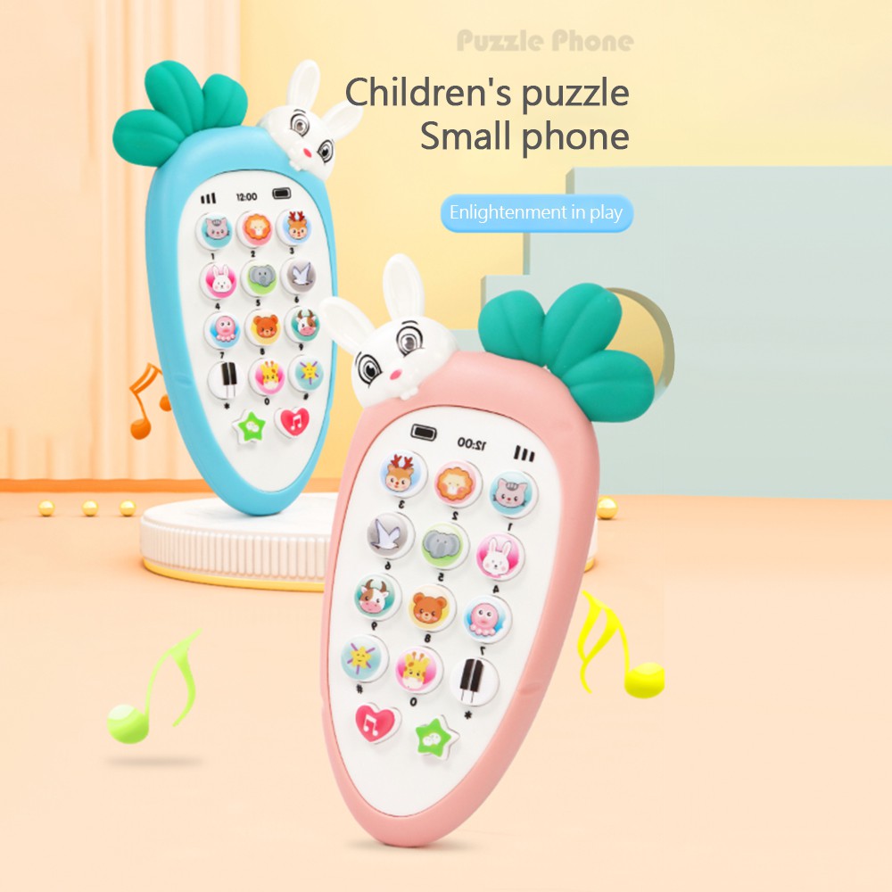 Đồ chơi điện thoại có đèn và âm thanh thú vị dành cho bé 0-3 tuổi