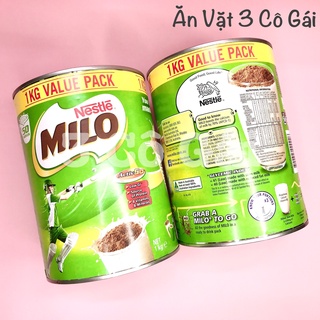 Bột Nestlé MiLo Úc Dạng Lon 1Kg