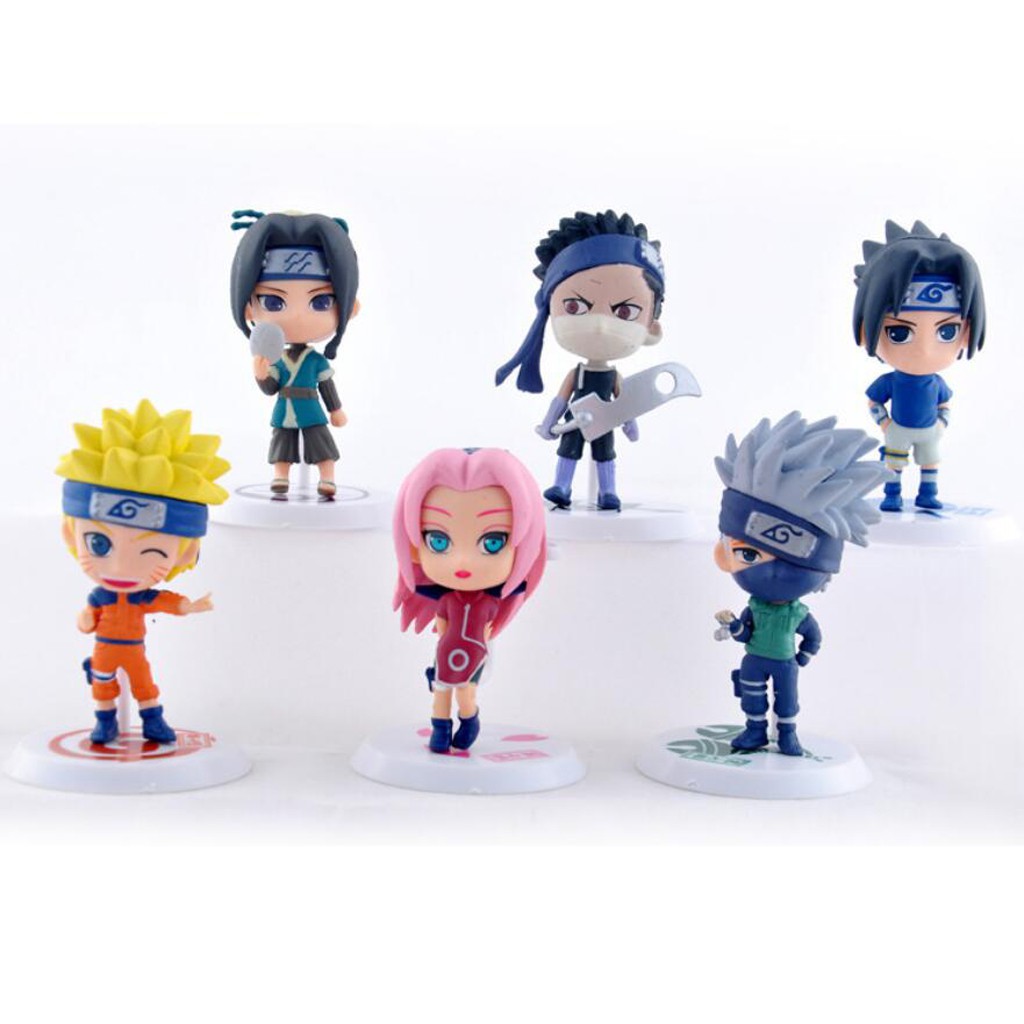 Set 6 Mô Hình Đồ Chơi Nhân Vật Trong Phim Hoạt Hình Naruto 7cm