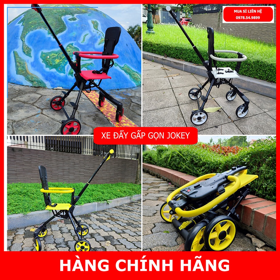 Xe đẩy gấp gọn cao cấp cho bé Jokey J5, Xe đẩy em bé đi du lịch siêu gọn nhẹ - Bảo Hành 12 tháng