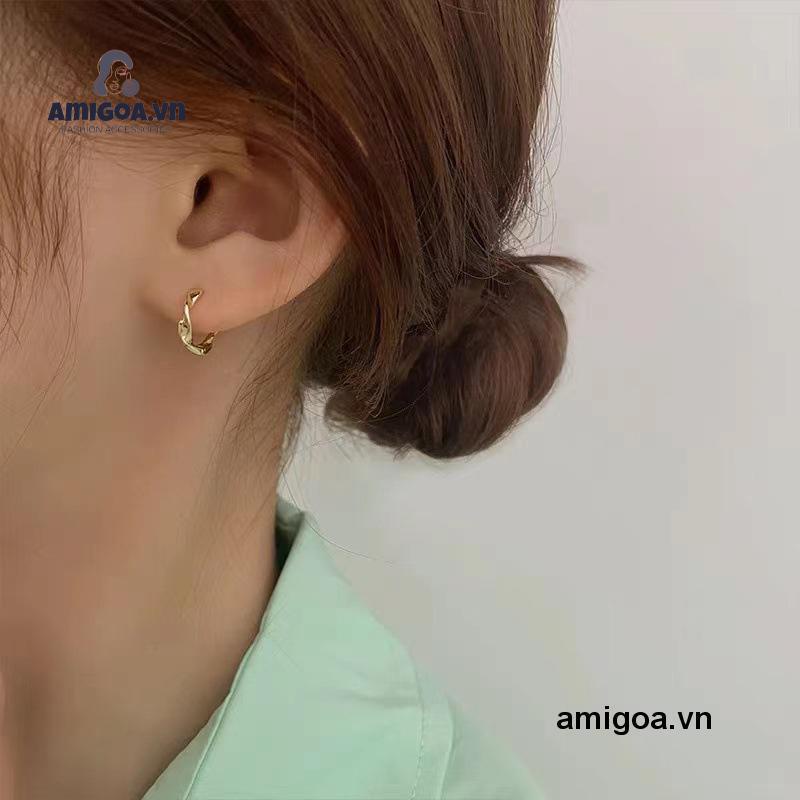 ✨✨Khuyên tai dạng vòng xoắn đơn giản phong cách retro Hàn Quốc thời trang cho nữ