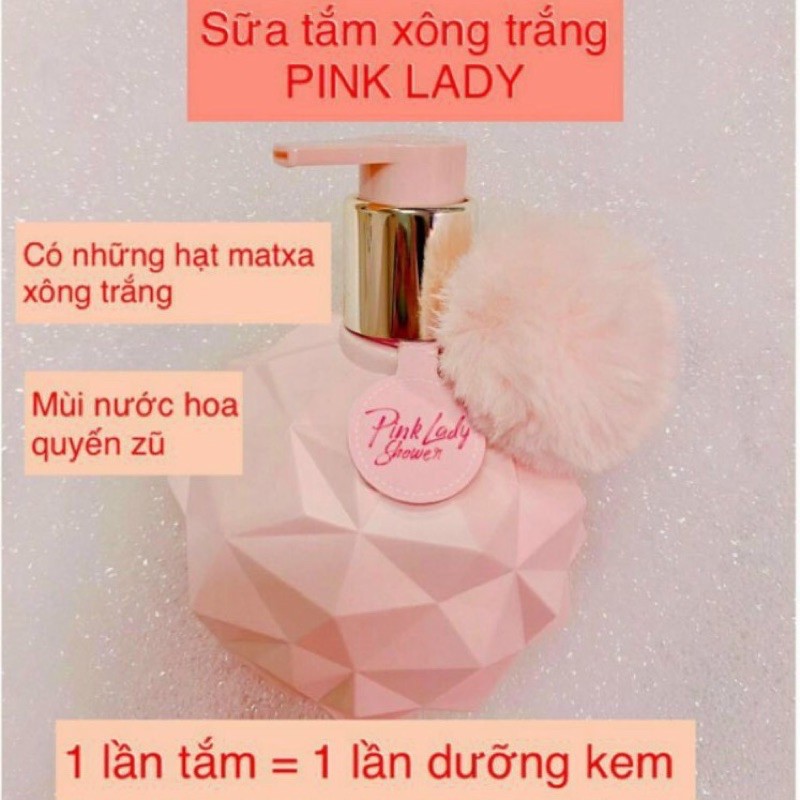 Sữa tắm xông trắng pink lady