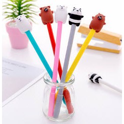 B37 bút ba anh em gấu bút we bare bear bút bare bear cute viết gel