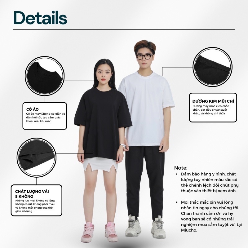 Áo Thun Trơn Form Rộng Unisex. Chất Liệu 100% Cotton