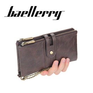 Men's long wallet Baellerry S3229 anti-theft design