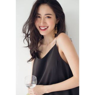 Áo hai dây tim vải voan