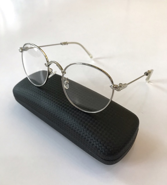 Kính gọng CHROME Vintage Kim loại Mắt Tròn