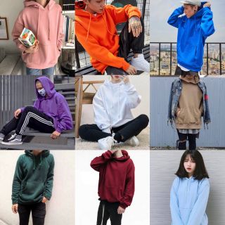 (Kèm ảnh thật) Áo hoodie basic, có 20 màu, form unisex
