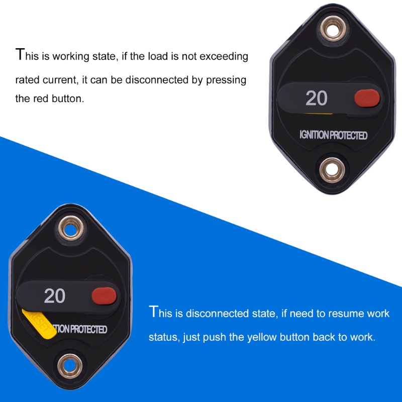 Cầu Dao 30A Cho Thuyền Marine RV DC 12-32V