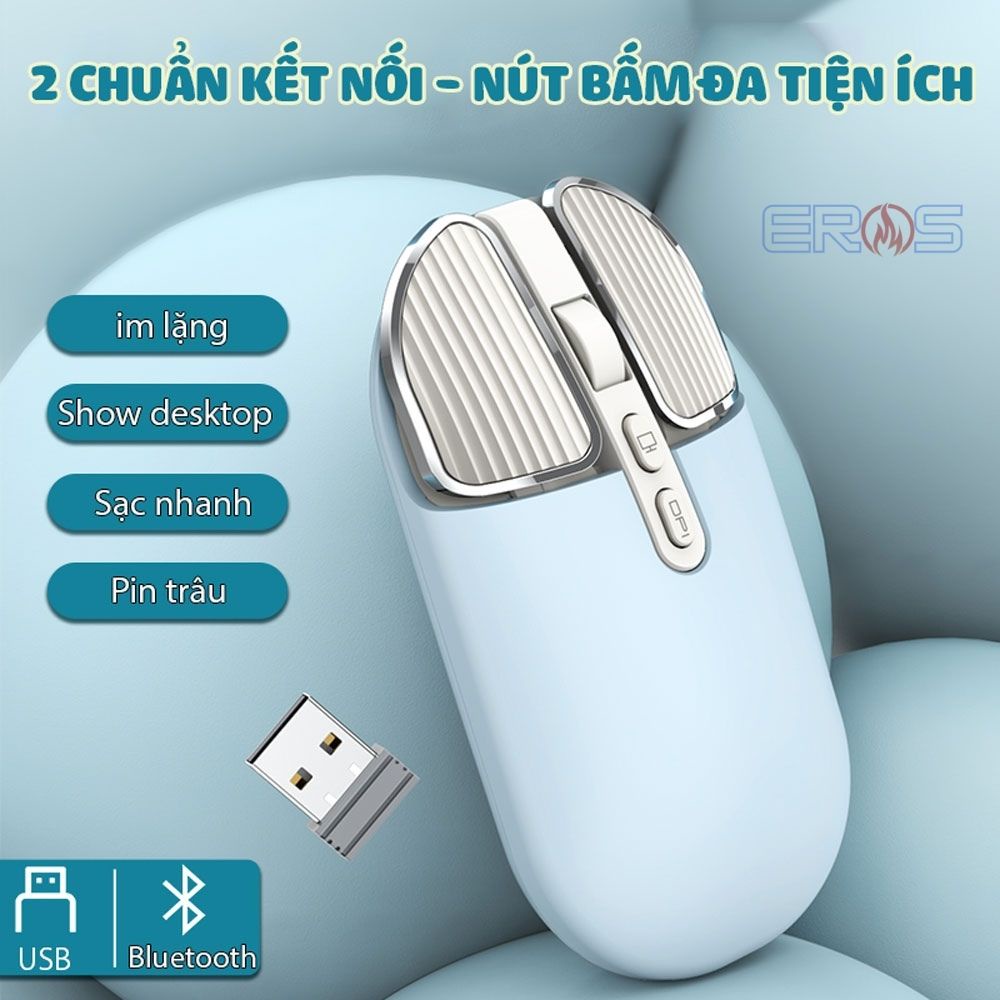 CHUỘT BLUETOOTH VĂN PHÒNG M203 THẾ HỆ 2| MÀU SẮC MỚI- MỎNG HƠN – ĐẸP HƠN.