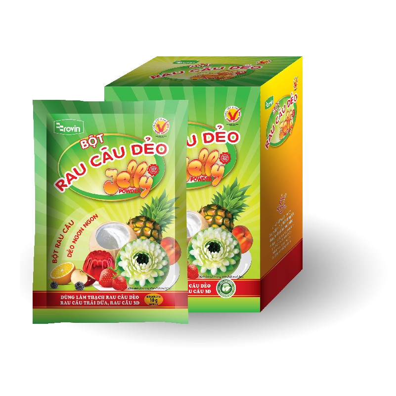 Bột rau câu dẻo Hoàng Yến Rovin (jelly) 1 gói 10g