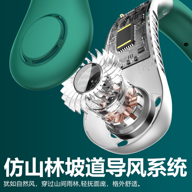 Quạt Đeo Cổ Mini Không Cánh Sạc USB Phong Cách Thể Thao 2022