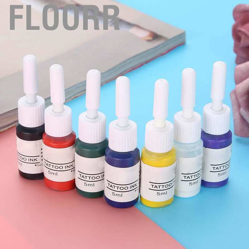 (hàng Mới Về) Set 7 Màu Mực Xăm Chuyên Nghiệp Cho Người Mới Bắt Đầu | BigBuy360 - bigbuy360.vn