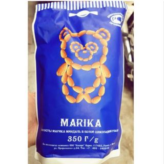 Kẹo socola trắng hạnh nhân Marika của Nga 350g