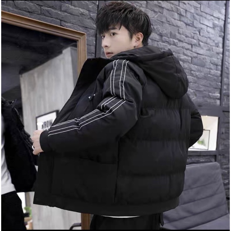 Áo phao nam có mũ_2022