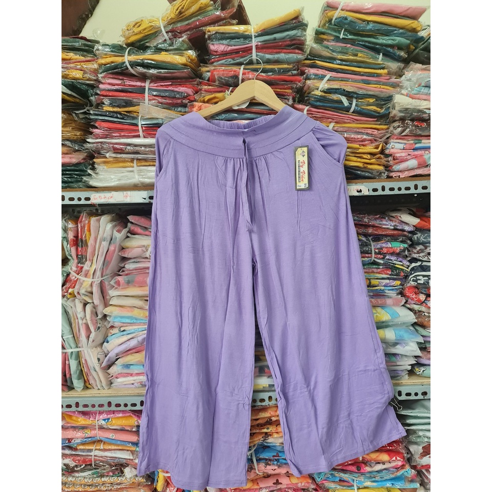 Quần ống rộng suông nữ lưng cao siêu hack dáng siêu đẹp Freesize 42-65kg