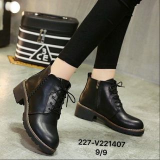 Boot thấp cổ chất da mịn