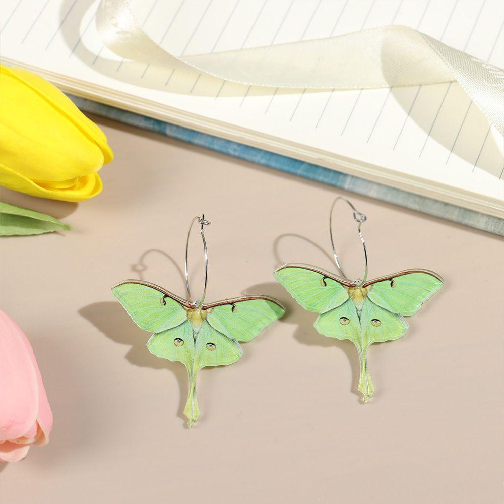 Bsuns Tuyên Bố Màu Xanh Lá Cây Hình Bướm Vui Nhộn Thời Trang Mới Không Thường Xuyên Cho Nữ