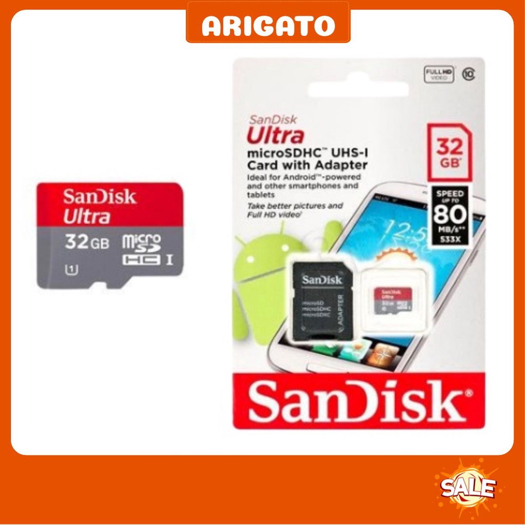 Thẻ nhớ Micro SD HC 32GB 64GB 128GB SanDisk Netac DSS Lexar Ultra Class 10 667x 100MB/s Arigato
