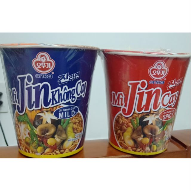 Mì jin cay/không cay ly 65g Ottogi