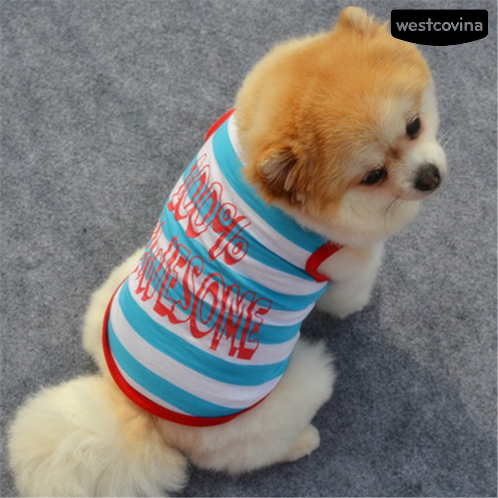 [Mới]♞Áo Kẻ Sọc Dễ Thương Cho Thú Cưng