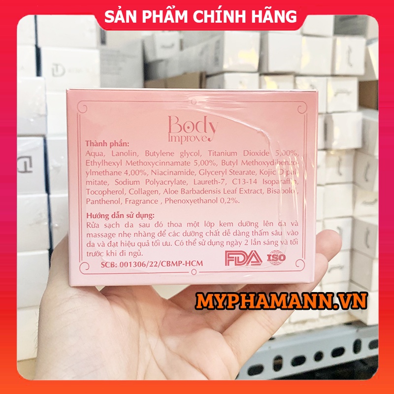 Kem Body Thu Thủy BEREOVI Improve Tone Up B5 Chính Hãng 220g