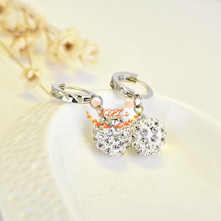 Đôi Bông Tai Dáng Dài Đính Đá Thời Trang Cho Nữ