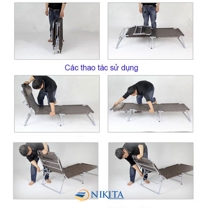 [XẢ KHO 3 NGÀY] Giường xếp văn phòng Nikita NIKA TT04 kích thước 193x63cm, giường gấp chung cư, giường ngủ trưa | BigBuy360 - bigbuy360.vn